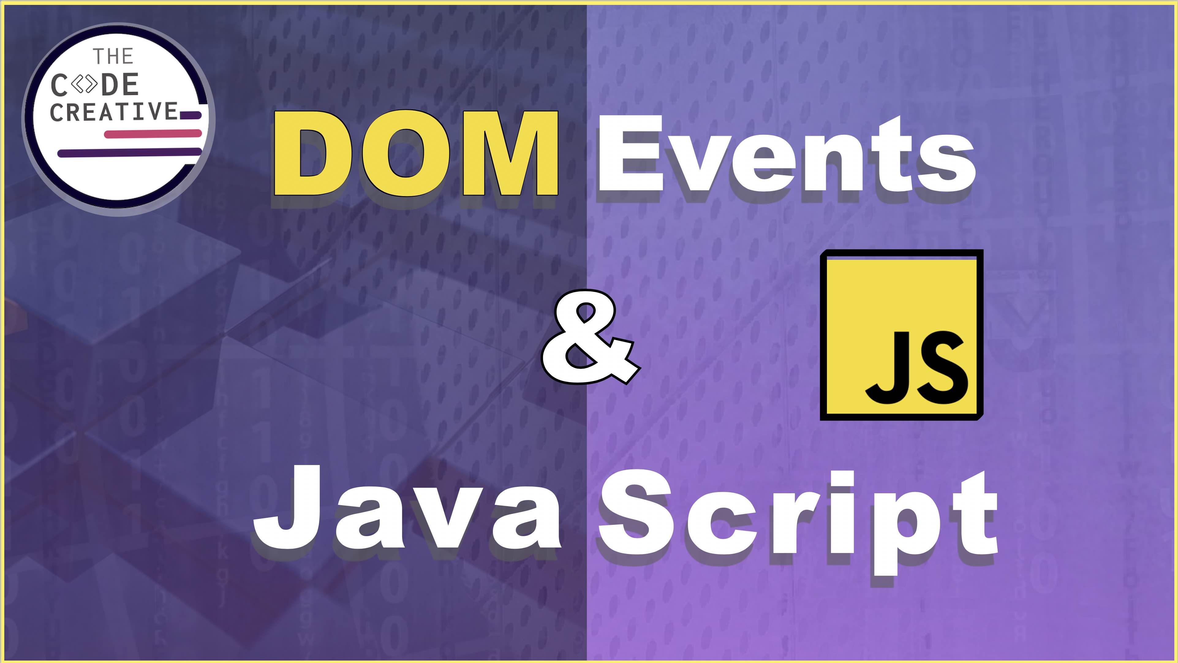 DOM Events and JavaScript